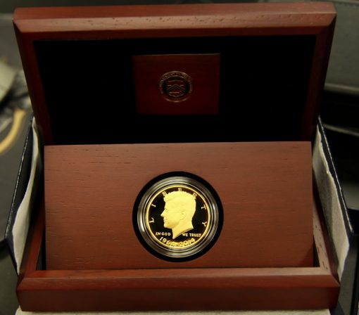 2014 50th Anniversary Kennedy Half-Dollar Gold Proof Coin in Case