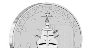 Perth Mint’s Battle of the Coral Sea Silver Bullion Coin Debuts 2014 Battle of the Coral Sea Silver Bullion Coin - Reverse