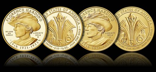 2014-W $10 Florence Harding First Spouse Gold Coins (Proof and Uncirculated)