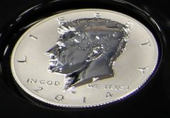 2014-W Reverse Proof 50th Anniversary Kennedy Half-Dollar Silver Coin - Obverse, Photo 7