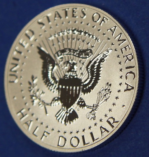 2014-W Reverse Proof 50th Anniversary Kennedy Half-Dollar Silver Coin - Reverse, Photo 2