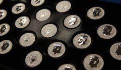 2014-W Reverse Proof 50th Anniversary Kennedy Half-Dollar Silver Coins - Tray, Photo 3
