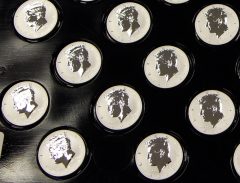 2014-W Reverse Proof 50th Anniversary Kennedy Half-Dollar Silver Coins - Tray, Photo 5