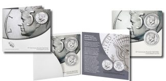 Kennedy Half-Dollar Uncirculated Coin Set Packaging and Limits 50th Anniversary Kennedy Half-Dollar Uncirculated Coin Set