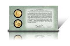Back of 2014 Herbert Hoover $1 Coin Cover