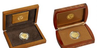 2014 Florence Harding First Spouse Gold Coins Available Lacquered Hardwood Presentation Cases for Proof and Uncirculated Florence Harding First Spouse Gold Coins
