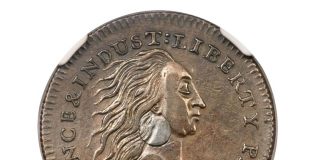 1792 Silver Center Cent to Lead Heritage September Long Beach Auction 1792 Silver Center Cent