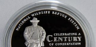 Theodore Roosevelt Coin and Chronicles Set Sells Out 2003 Bald Eagle National Wildlife Refuge System Centennial Silver Medal - Obverse