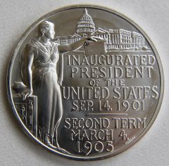 2013 Silver Theodore Roosevelt Presidential Medal - Reverse