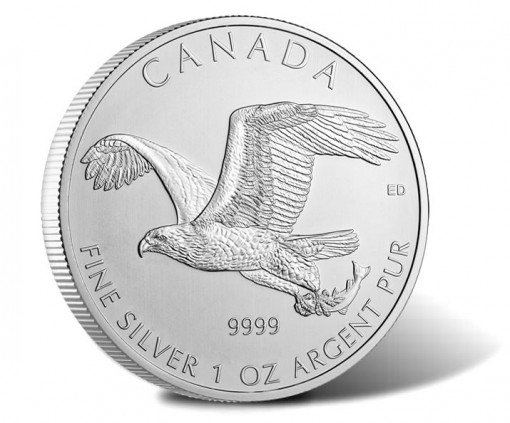 2014 $5 Canadian Bald Eagle Silver Bullion Coin