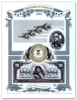 2014 Air Force Intaglio Print from Defenders of Freedom Series
