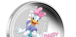 2014 Disney Mickey & Friends Collectible Coins 2014 Daisy Duck Silver Coin