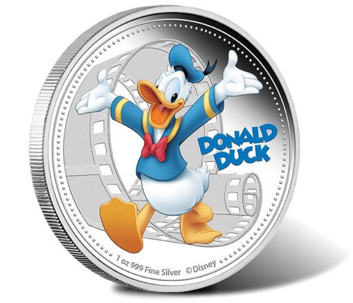2014 Donald Duck Silver Coin