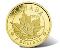 2014 Majestic Maple Leaves Gold Coin
