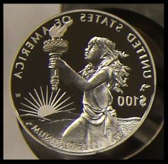 2014 Proof Platinum Eagle Coin Die - Reverse