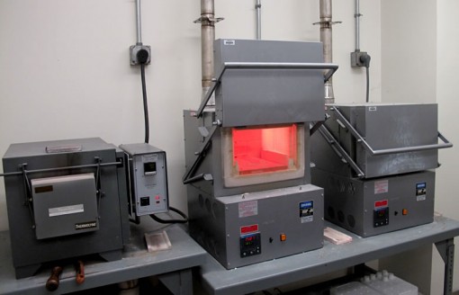 Furnaces at West Point Mint used for the assaying of gold blanks