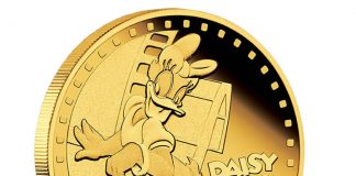 2014 Disney Mickey & Friends Collectible Coins in Gold 2014 Daisy Duck Gold Coin