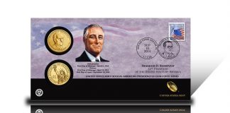 2014 Franklin D. Roosevelt $1 Coin Cover Available 2014 Franklin D. Roosevelt $1 Coin Cover