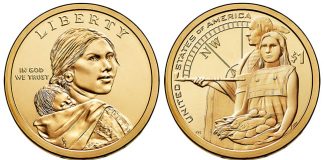 2015-2016 Native American $1 Dollar Design Images 2014 Native American $1 Dollar Coin