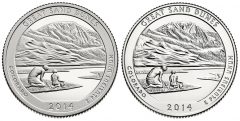 2014 Proof and Uncirculated Great Sand Dunes National Park Quarters