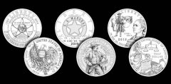 2015 US Marshals Service 225th Anniversary Commemorative Coin Designs - $5 Gold, Silver Dollar and Clad Half-Dollar