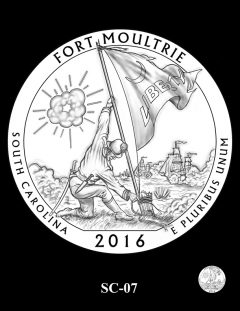 Fort Moultrie Quarter and Coin Design Candidate - SC-07 | CoinNews Fort Moultrie Quarter and Coin Design Candidate - SC-07