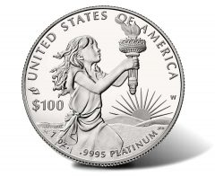 2014-W Proof American Platinum Eagle Coin - Reverse