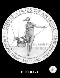 2015 First Spouse Gold Coin Design Candidate - FS-BT-R-06-C