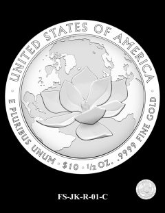 2015 First Spouse Gold Coin Design Candidate - FS-JK-R-01-C