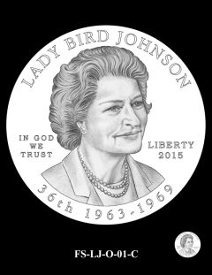 2015 First Spouse Gold Coin Design Candidate - FS-LJ-O-01-C