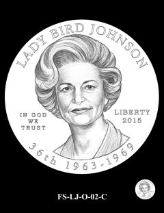 2015 First Spouse Gold Coin Design Candidate - FS-LJ-O-02-C