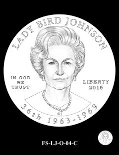2015 First Spouse Gold Coin Design Candidate - FS-LJ-O-04-C
