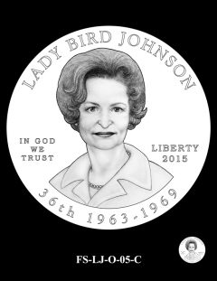 2015 First Spouse Gold Coin Design Candidate - FS-LJ-O-05-C