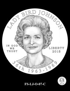 2015 First Spouse Gold Coin Design Candidate - FS-LJ-O-07-C