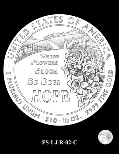 2015 First Spouse Gold Coin Design Candidate - FS-LJ-R-02-C