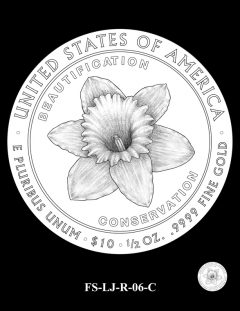 2015 First Spouse Gold Coin Design Candidate - FS-LJ-R-06-C
