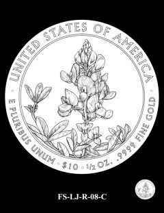 2015 First Spouse Gold Coin Design Candidate - FS-LJ-R-08-C