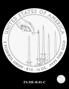 2015 First Spouse Gold Coin Design Candidate - FS-ME-R-01-C