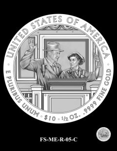 2015 First Spouse Gold Coin Design Candidate - FS-ME-R-05-C
