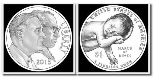 2015 March of Dimes Silver Dollar Commemorative Coin Designs