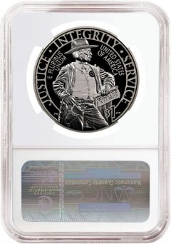2015-P $1 Proof US Marshals Service Silver Commemorative Coin - Reverse