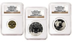 2015 US Marshals Service 225th Anniversary Commemorative Coins - $5 Gold, Silver Dollar, and Clad Half-Dollar