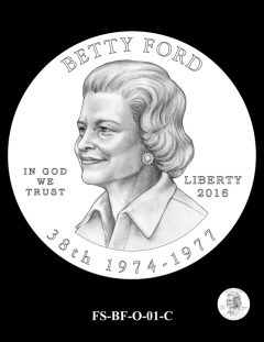 2016 First Spouse Gold Coin Design Candidate FS-BF-O-01-C