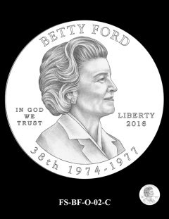 2016 First Spouse Gold Coin Design Candidate FS-BF-O-02-C