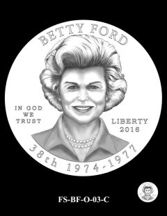2016 First Spouse Gold Coin Design Candidate FS-BF-O-03-C