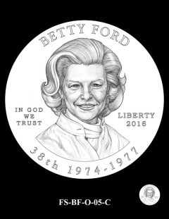 2016 First Spouse Gold Coin Design Candidate FS-BF-O-05-C