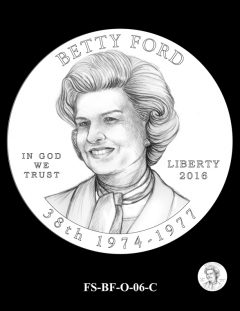 2016 First Spouse Gold Coin Design Candidate FS-BF-O-06-C