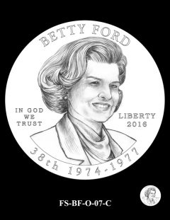 2016 First Spouse Gold Coin Design Candidate FS-BF-O-07-C
