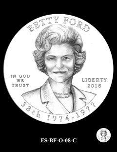 2016 First Spouse Gold Coin Design Candidate FS-BF-O-08-C