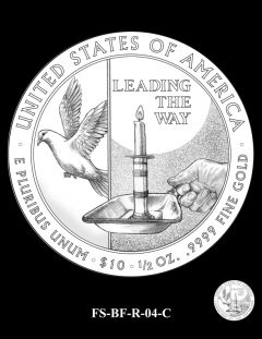 2016 First Spouse Gold Coin Design Candidate FS-BF-R-04-C